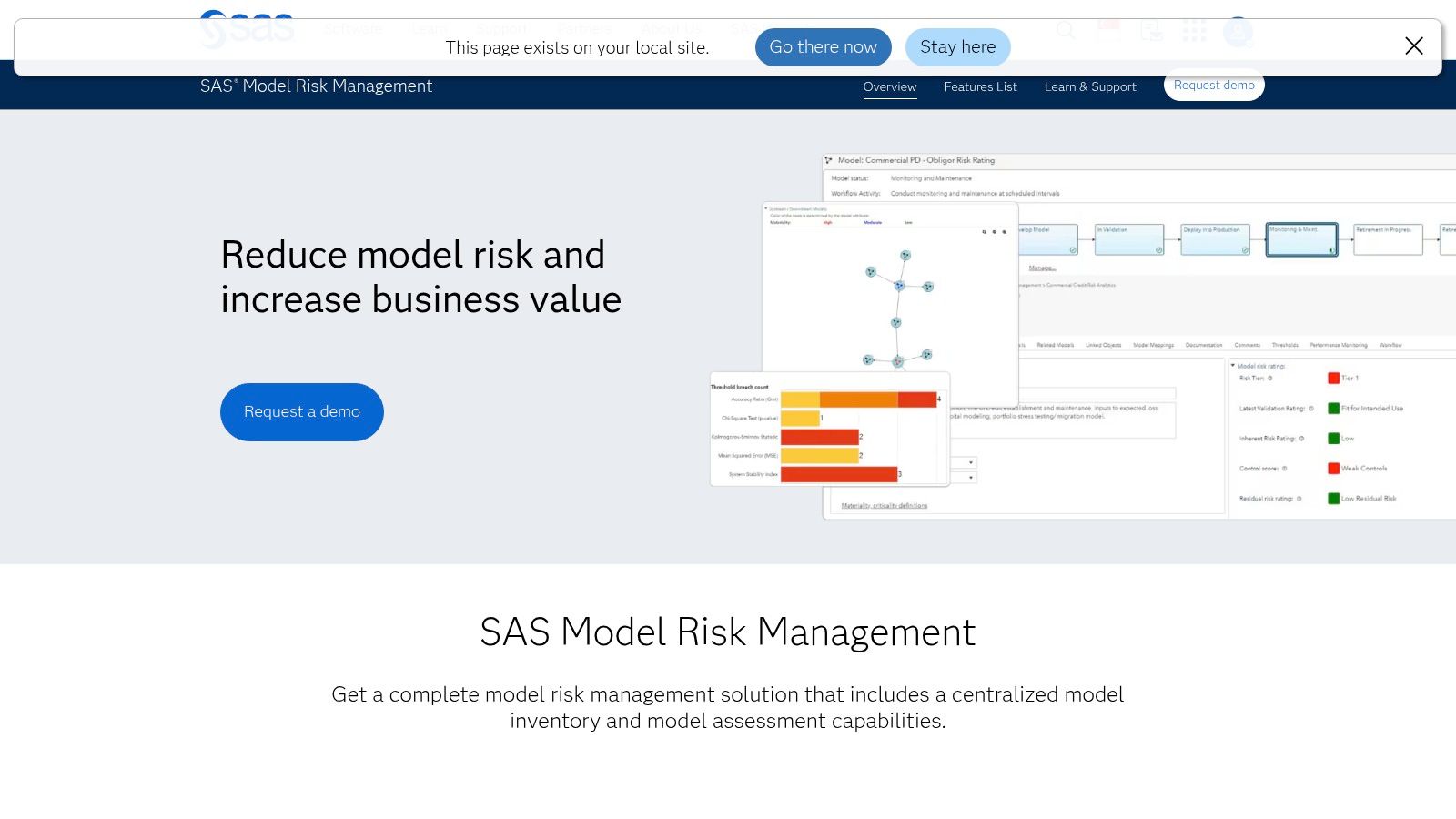 SAS Model Risk Management
