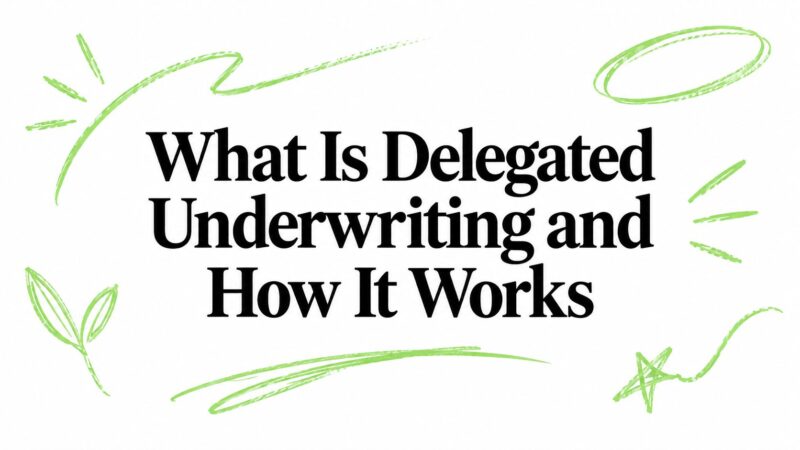 What Is Delegated Underwriting and How It Works